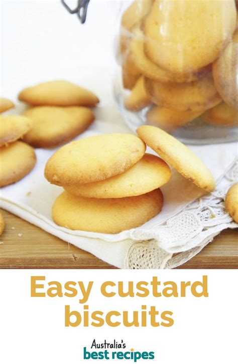 Easy delicious custard biscuits everyone needs to make #custard #biscuits #cookies #dessert # ...