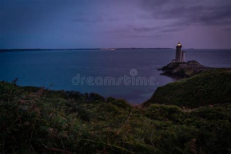 Petit Minou Lighthouse Just after Sunset in Bretagne Stock Photo - Image of tourism, seashore ...