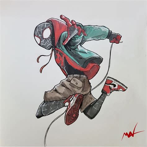 Miles morales Spiderman artwork | Spiderman drawing, Spiderman artwork ...