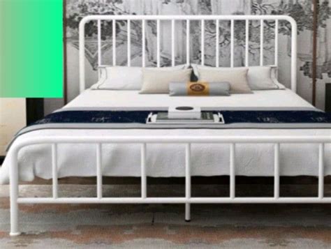 Metal King size bed frame, Furniture & Home Living, Furniture, Bed Frames & Mattresses on Carousell