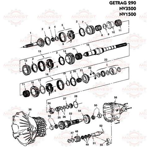 Parts Illustration NV3500, NV1500 Manual Transmission - Midwest ...