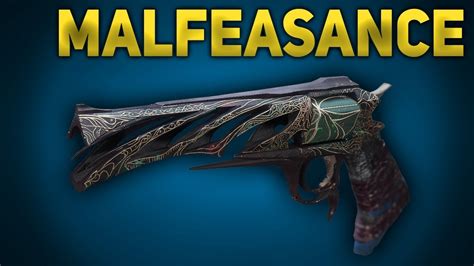 How to Get Malfeasance Exotic Hand Cannon & Quest Steps (Destiny 2 Forsaken) - YouTube