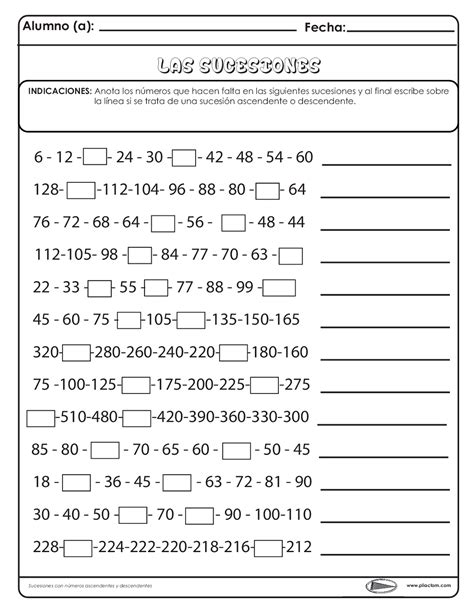 LAS SUCESIONES - todo para tu clase