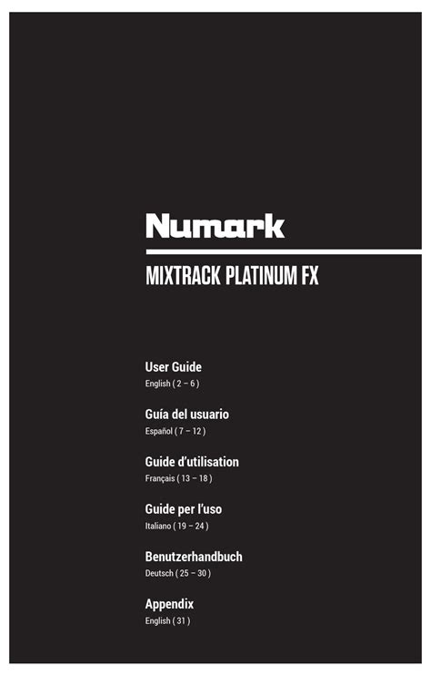 NUMARK MIXTRACK PLATINUM FX USER MANUAL Pdf Download | ManualsLib