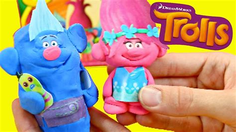 TROLLS PLAY-DOH Playset DIY Poppy Clay Doll & Crayola Biggie Doll With DisneyCarToys Sandaroo