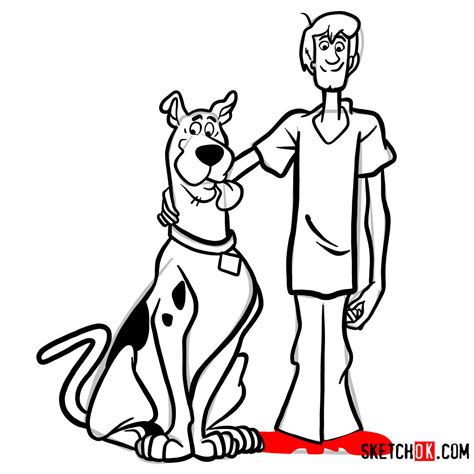 How to Draw Scooby-Doo and Shaggy Together