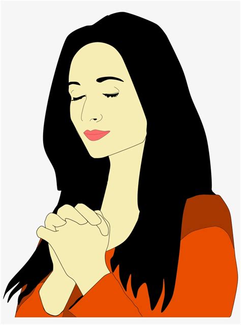 Silhouette Woman Praying At Getdrawings - Mujer Orando Dibujo Transparent PNG - 1801x2339 - Free ...