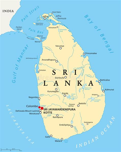 Lakes In Sri Lanka Map