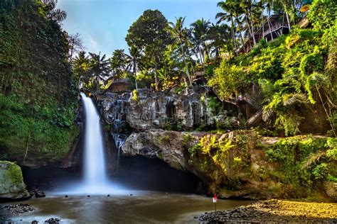 Tegenungan Waterfall Near Ubud in Bali, Indonesia Stock Image - Image ...