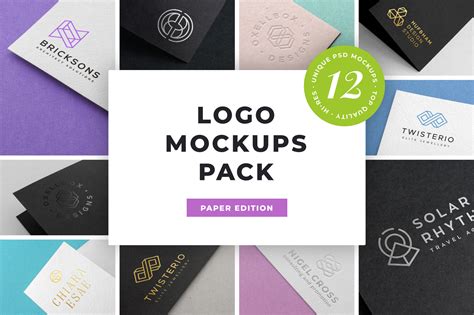 Logo Mockup Pack. Paper Edition ~ Product Mockups ~ Creative Market