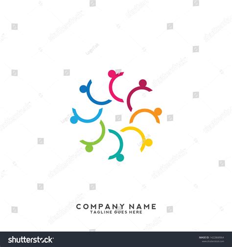 Creative People Logo Design Template Stock Vector (Royalty Free) 1422868964 | Shutterstock