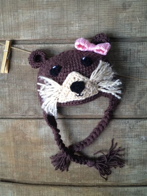 Sea Otter Hat Crochet Sea Otter Hat Crochet Otter Hat