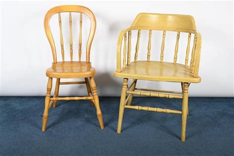 Vintage Painted Wooden Chairs | Live and Online Auctions on HiBid.com