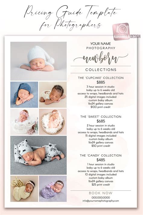 Templates Newborn Photographer Marketing Bundle Photoshop Templates for ...