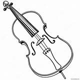 Cello Coloring Page 42803 33827 sketch template
