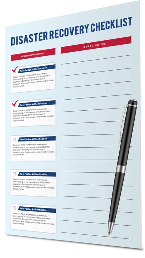 Free Disaster Recovery Checklist - Fortis