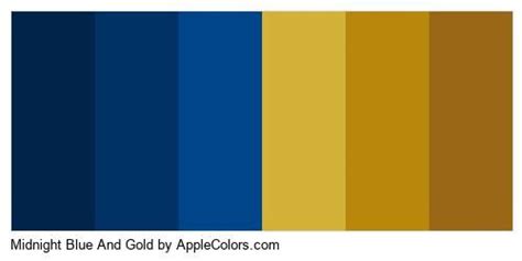 Midnight Blue And Gold Palette Palette Coin | AppleColors