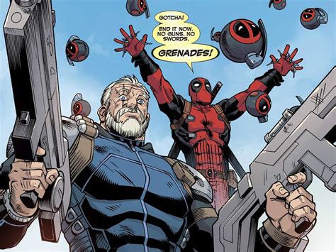 deadpool ends things with grenades - MyConfinedSpace