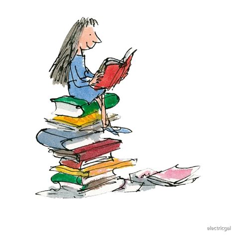 "matilda roald dahl watercolour illustration" by electricgal | Redbubble