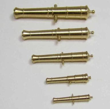 Turned Brass Cannon for the Ship Modeler - scale brass cannon and carronades in various sizes