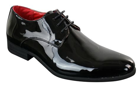 Mens Shiny Patent Formal Shoes | Happy Gentleman