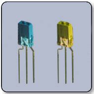 2mm x 5mm Rectangular Bicolor Blue & Yellow LED Diffused LC LED-N250TBLY2D