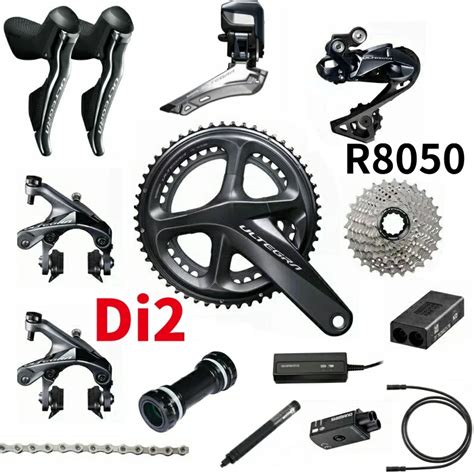 Shimano Ultegra R8050 Di2 2x11 Speed Groupset Road Bike Groupset 170 50 34 53 39 Bicycle Group ...