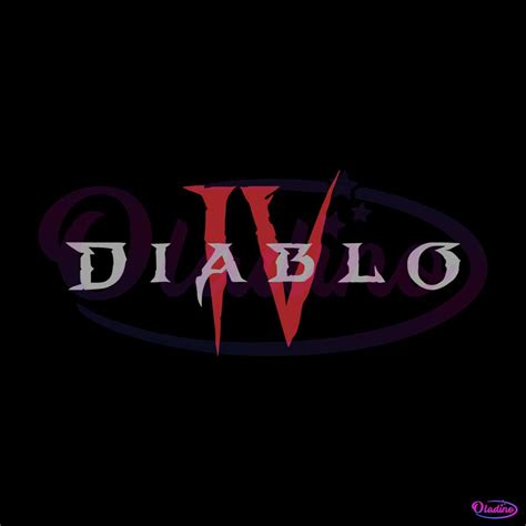 Diablo IV Core Logo Game Lover SVG Graphic Design Files - Oladino