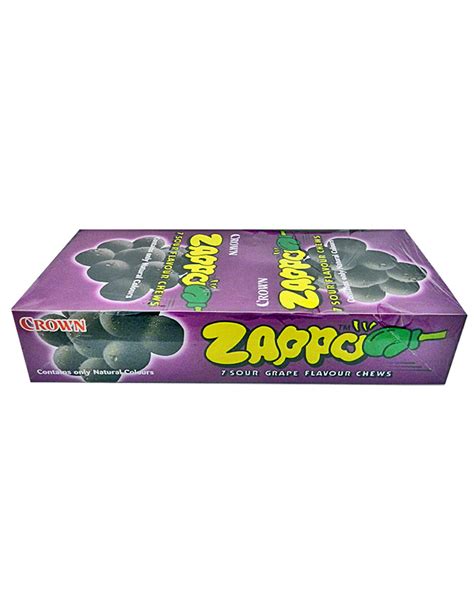 Buy Zappo Grape Flavour Chews (26g X 60 Pieces) - Discount Party Warehouse