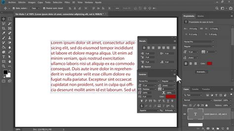 Herramienta Texto Horizontal en Photoshop - YouTube