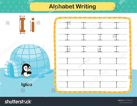 Alphabet Letter Iigloo Exercise Cartoon Vocabulary 库存矢量图（免版税）1727358919 | Shutterstock
