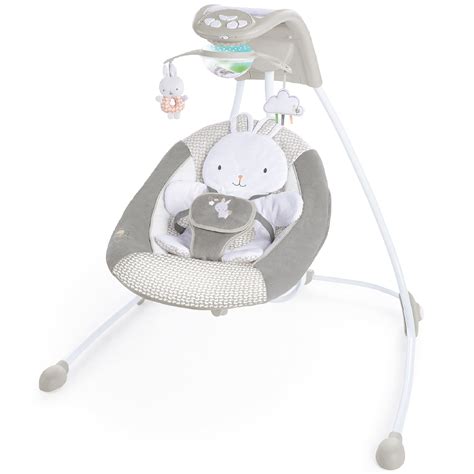 Ingenuity InLighten 6-Speed Baby Swing - Easy-Fold Frame, Swivel Infant ...