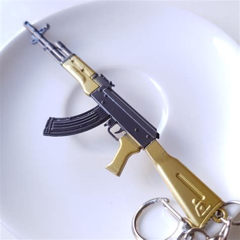 Toy Mini Gun AK47 AKM Gun Battelfield5 Battleground 4.5inch Keychain ...