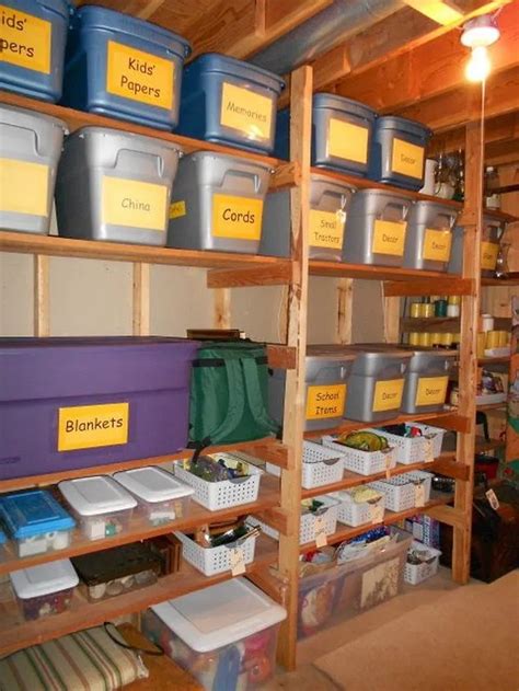 63 Best and Coolest Basement Storage Ideas ~ feryhan.com | Basement remodeling, Diy garage ...