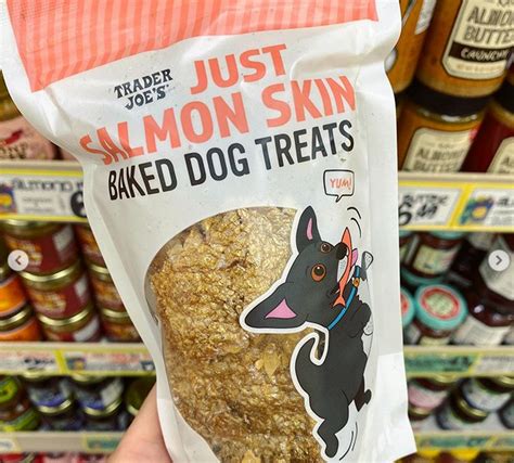 Trader Joe's Just Salmon Skin Baked Dog Treats | Dog treats, Yummy ...