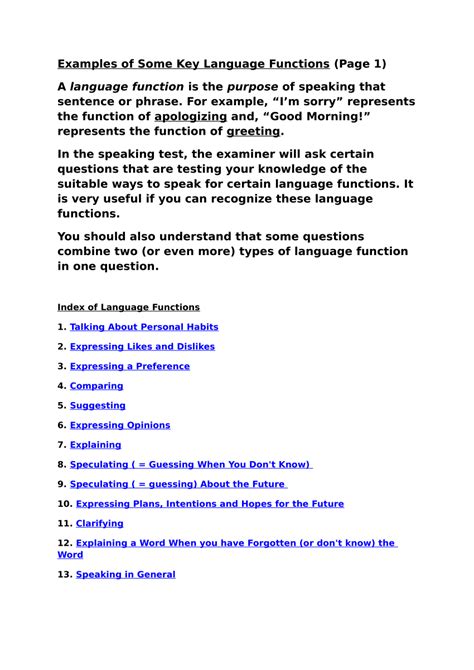 (PDF) Language Functions