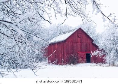 1,253 Red Barn Snowy Landscape Images, Stock Photos & Vectors ...