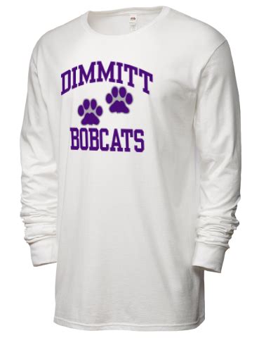 Dimmitt High School Bobcats Men's T-Shirts - Long Sleeve