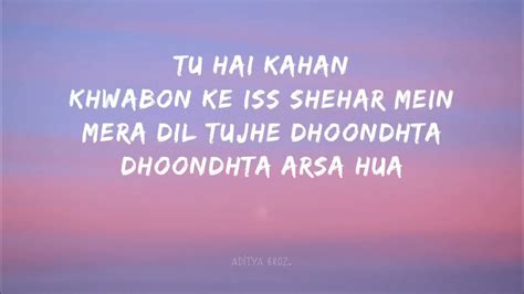 TU HAI KAHAN SONG (FULL Lyrics).. (Ft. Ahad Khan, Usama Ali) @ADITYA_BROZZ - YouTube