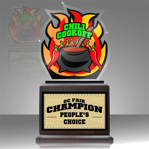 trophy-chili cookoff acrylic trophy | netTrophy