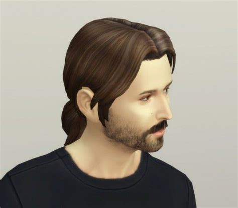 Rusty Nail: Derek`s ponytail • Sims 4 Downloads | Sims, Man ponytail ...