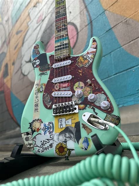 The Weezer Guitar by Gepettos Guild - Seafoam Green Rivers | Reverb