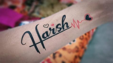 7 Perfect Harsh Name Tattoo Design Idea - Hindi Master