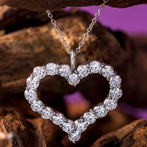 Tiffany & Co. Diamond Heart Platinum Pendant Necklace | J.S. Fearnley ...