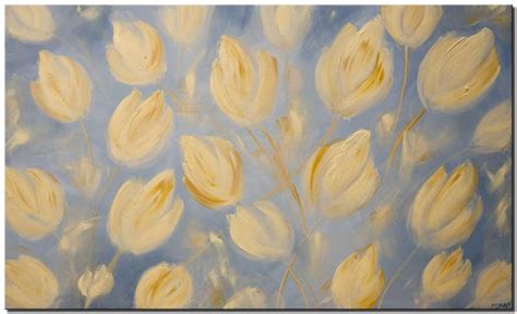 Abstract Painting - Yellow Tulips