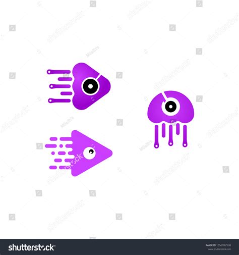 Jellyfin Music Logo Design Icon: vector de stock (libre de regalías) 1556992538 | Shutterstock