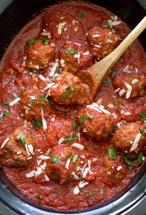 Slow Cooker Italian Meatballs (Video!) - Chef Savvy