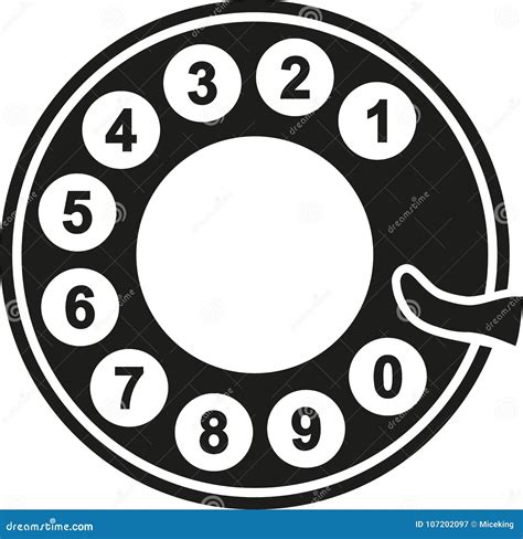 Rotary Phone Pad Cartoon Vector | CartoonDealer.com #4966955