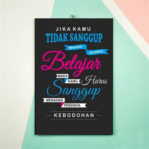 Jual Hiasan Dinding Vallenca Kata Kata Motivasi Untuk Belajar Unik Termurah | Shopee Indonesia