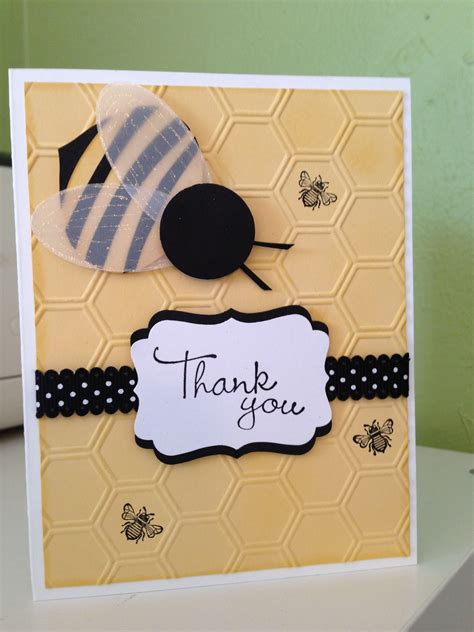 Bee card | Bee cards, Inspirational cards, Card layout